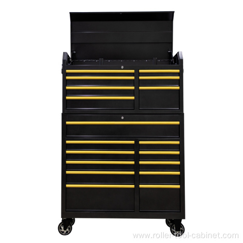 Golden Tool Chest and Roller Cabinet Combo